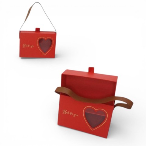 SET 3 SCATOLE CARTA RETT. ROSSO